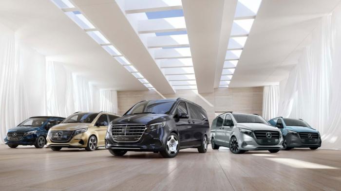 Φρεσκάρισμα για τα Mercedes V-Class, V-Class Marco Polo και EQV